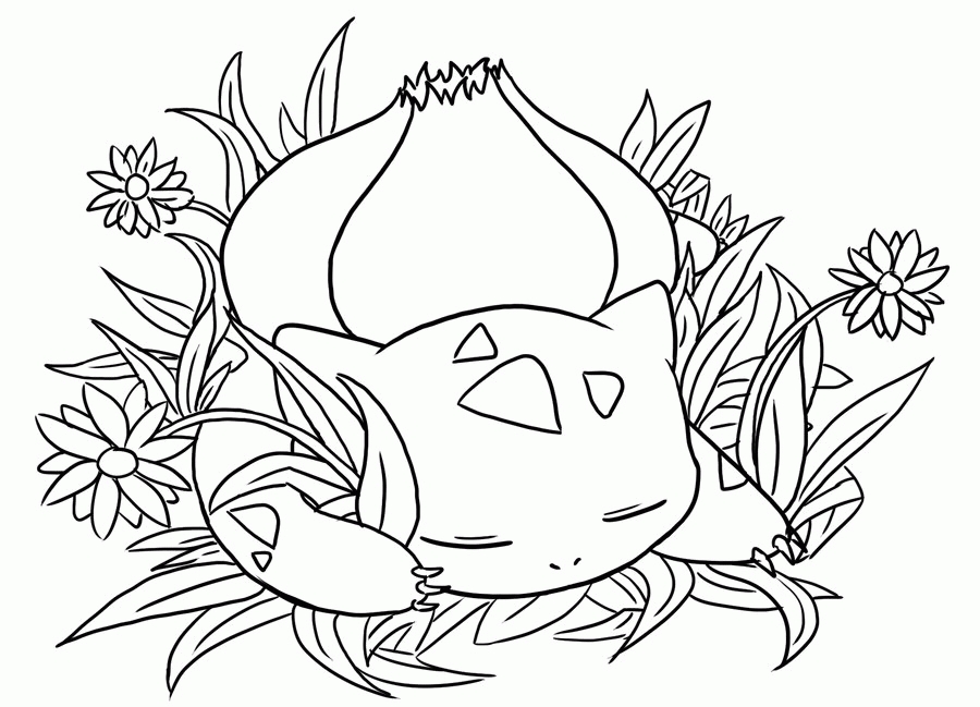 900x649 24 Bulbasaur Coloring Page Printable Free Coloring Pages
