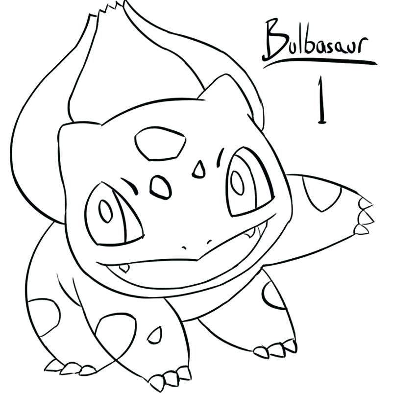 804x804 Bulbasaur Para Colorear Coloring Pages Bulbasaur Para Pintar