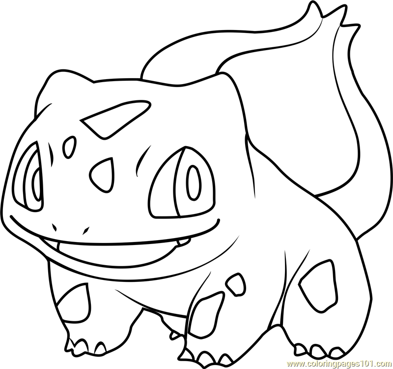 800x750 Bulbasaur Pokemon Coloring Page