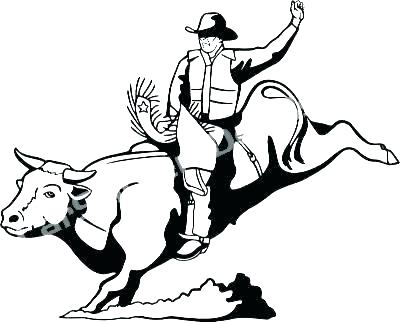 Bull Riding Coloring Pages at GetColorings.com | Free printable ...