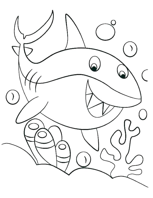 612x792 Sharks Coloring Bull Shark Coloring Pictures Page Hammerhead Sheet