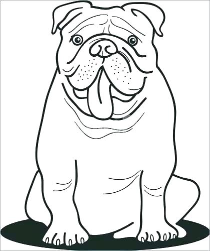 420x500 Bulldog Coloring Pages Printable Georgia Bulldogs Coloring Sheets