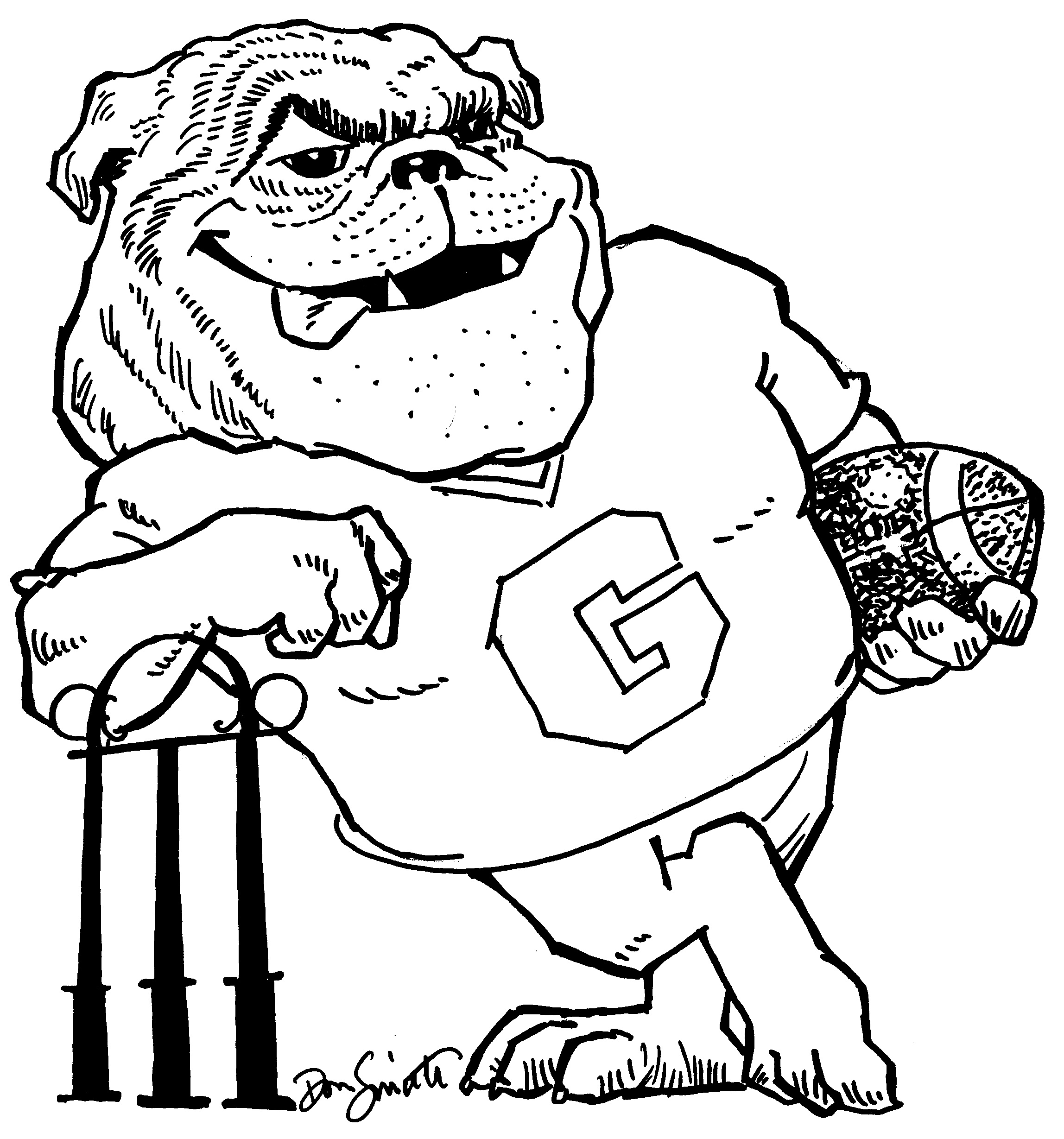 Simple Free Printable Bulldog Coloring Page Pages Uga Alumni Dawg 2296x2458 Simple Free Printable Bulldog Coloring Page Pages Uga Alumni Dawg