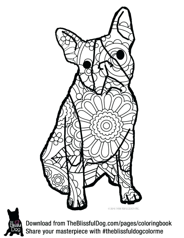 736x952 French Bulldog Coloring Sheets Corgi Coloring Pages Welsh Page