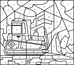 256x226 Bulldozer Coloring Page. Printables. Apps For Kids.