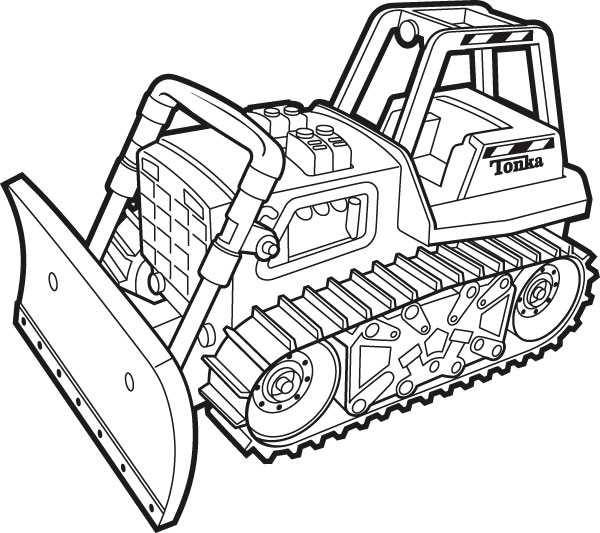 600x533 Excavator Coloring Pages To Print Tonka Coloring Pictures