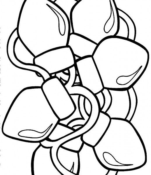 518x600 Christmas Light Coloring Sheet Coloring Pages