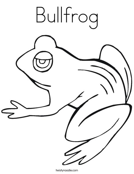 Bullfrog Coloring Page 468x605 Bullfrog Coloring Page