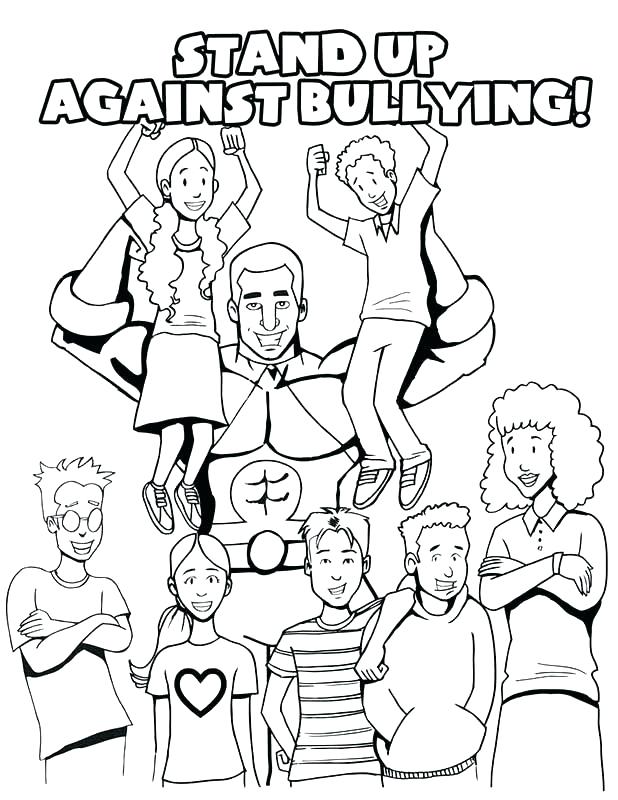 Bullying Coloring Pages Anti Free Anti Bullying Coloring Sheets 618x800 Bullying Coloring Pages Anti Free Anti Bullying Coloring Sheets