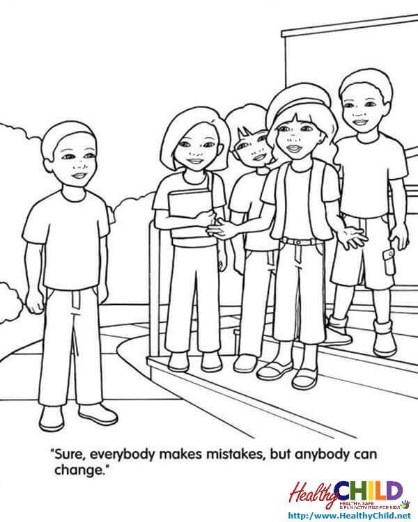 Bullying Coloring Pages at GetColorings.com | Free printable colorings