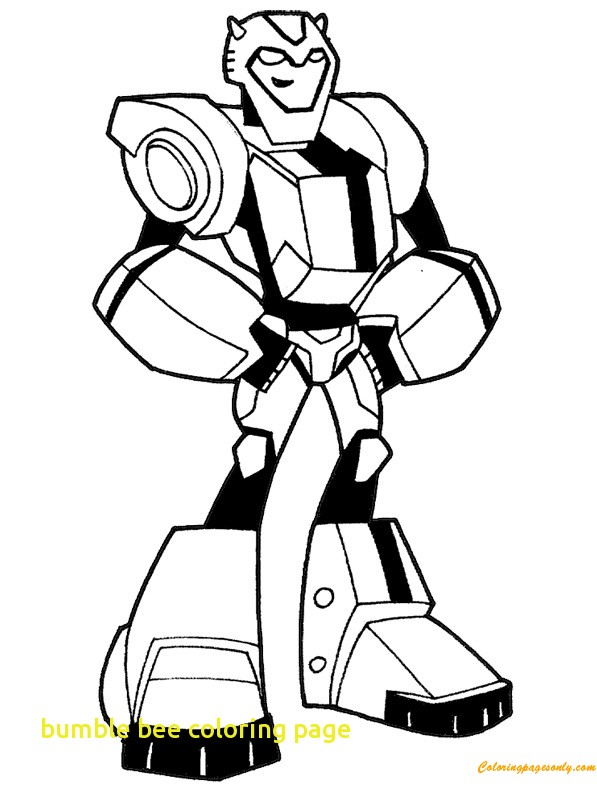 597x786 Bumble Bee Coloring Page With Cartoon Transformers Bumblebee
