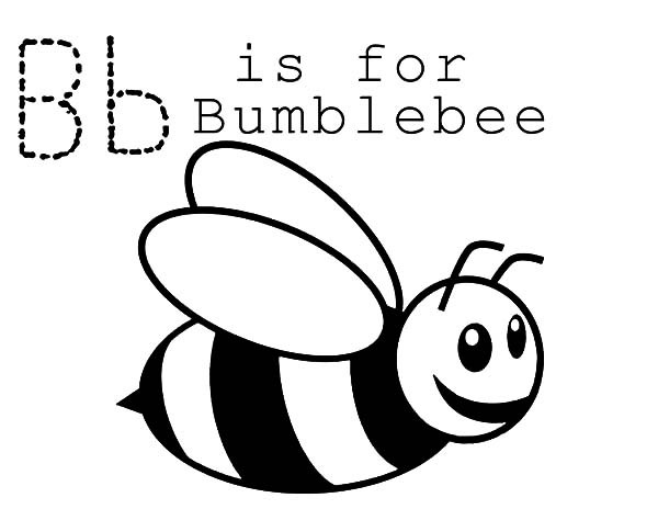 600x464 B Is For Bumble Bee Coloring Pages Best Place To Color
