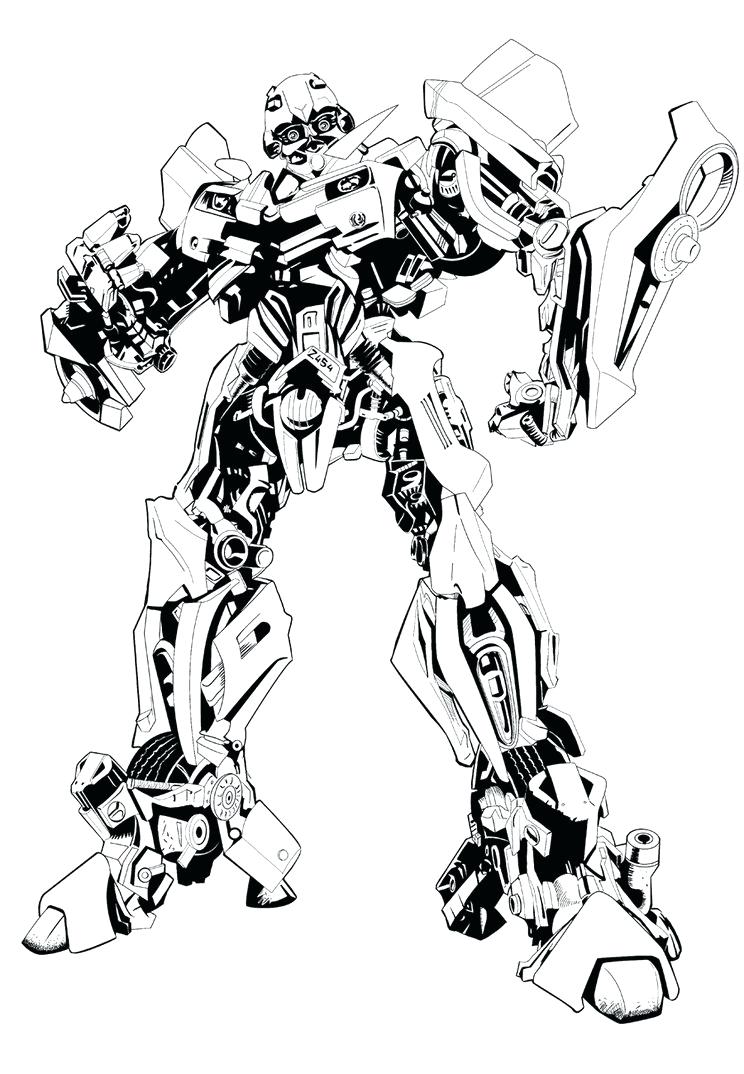 744x1074 Contemporary Decoration Bumblebee Transformer Coloring Page