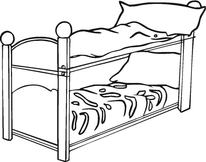 Bunk Bed Coloring Pages Bunkbeds 660x521 Bunk Bed Coloring Pages Bunkbeds