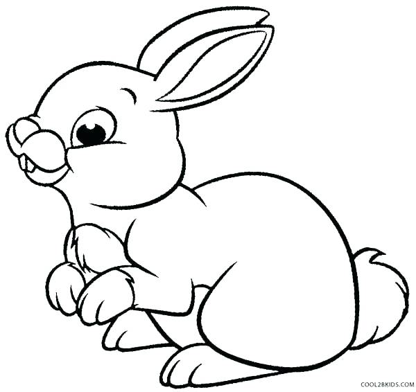 600x566 Easter Bunny Coloring Sheet