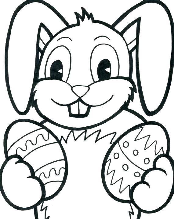570x714 Cute Bunny Coloring Pages To Print