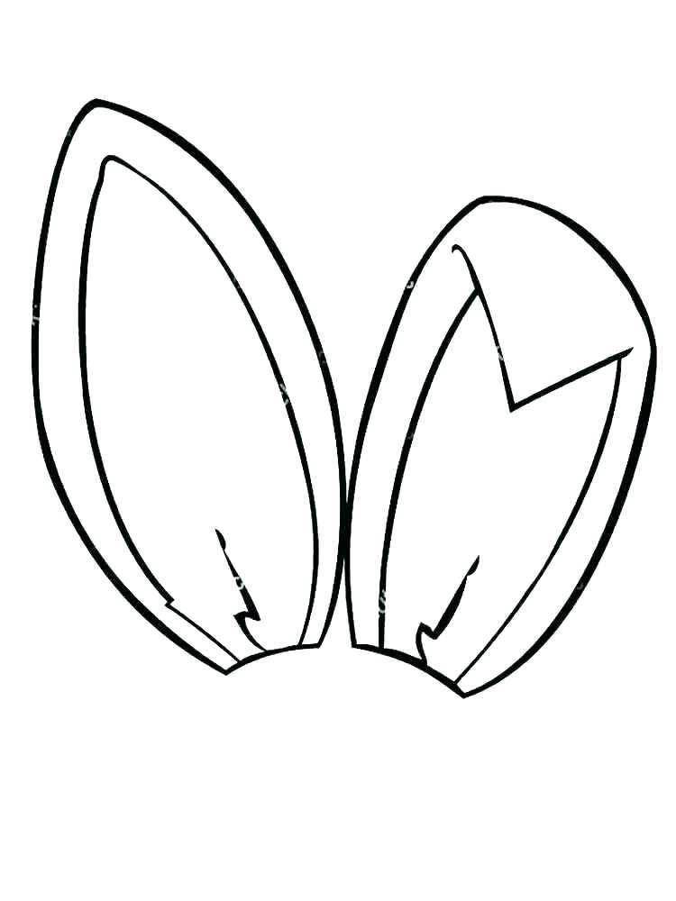 750x1000 Ears Coloring Page Bunny Ears Coloring Page Happy Bunny Coloring