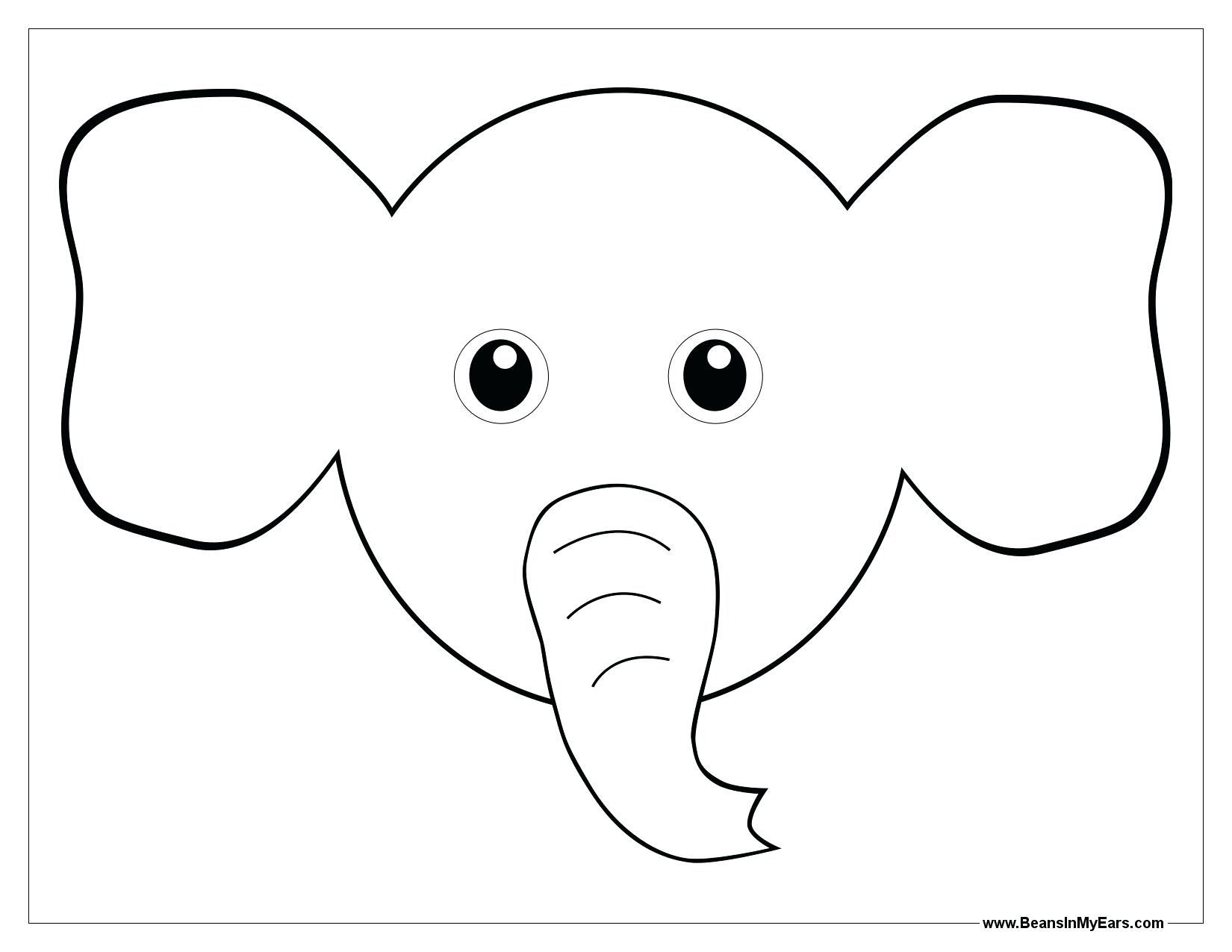 Bunny Ears Coloring Page at GetColorings.com | Free printable colorings