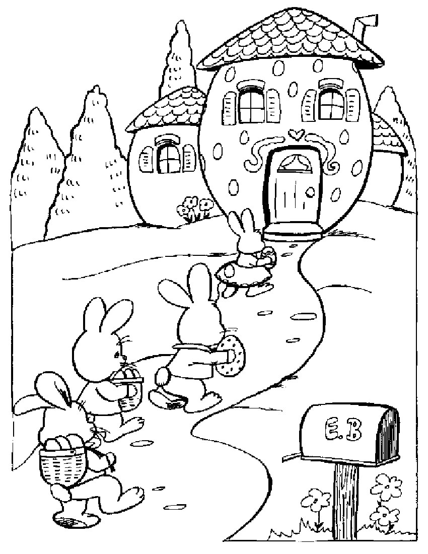 Easter Bunny Family Coloring Pages Coloring Pages 850x1100 Easter Bunny Family Coloring Pages Coloring Pages