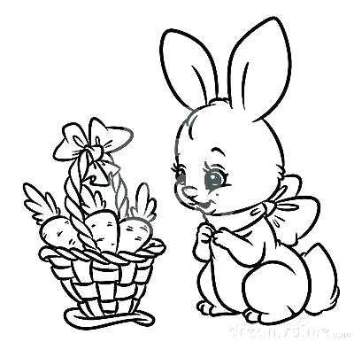 400x386 Carrot Coloring Page Carrot Coloring Page Bunny Basket Carrots