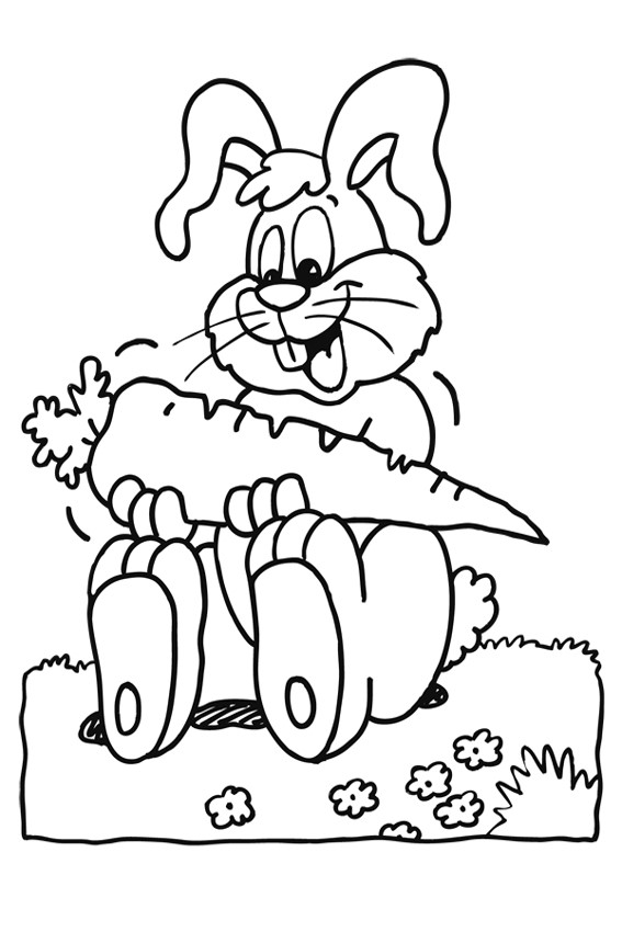 567x850 Color In A Bunny Coloring Page In Stead Of Buying Some Pets