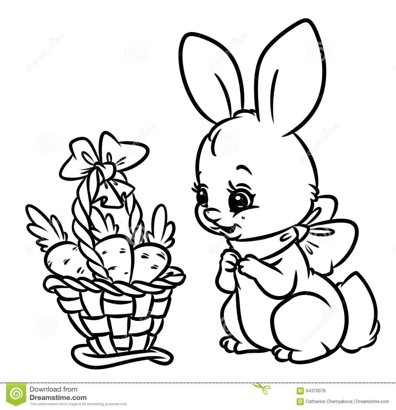 1300x1345 Best Bunny With Carrot Coloring Pages Color Bros