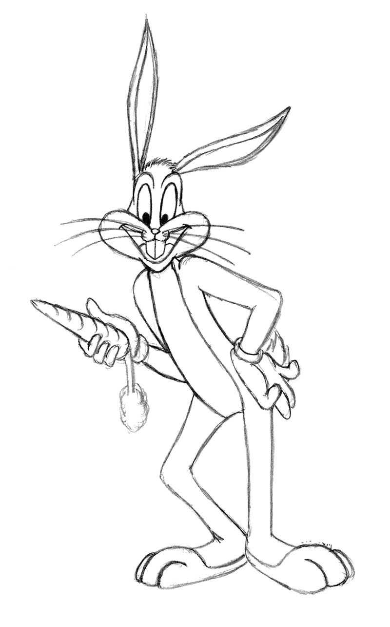 800x1284 Bugs Bunny Verry Like Carrots Coloring Page Looney Tunes
