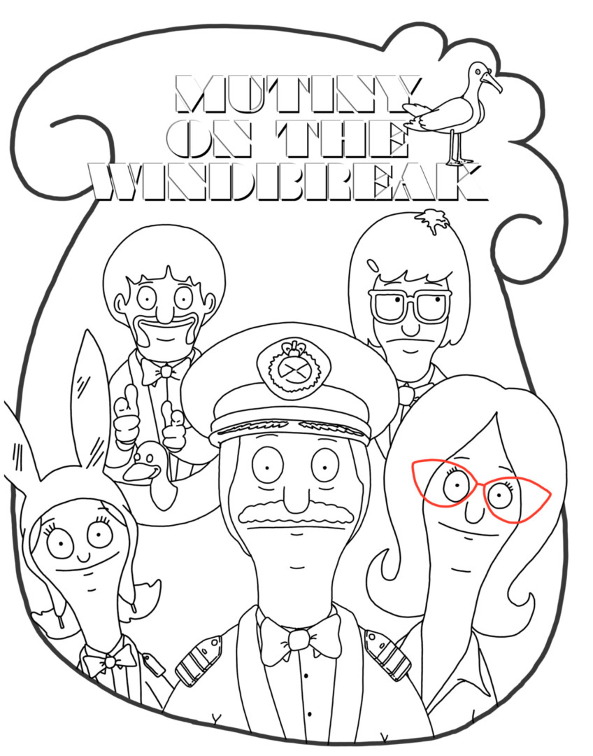 848x1080 Bobs Burgers Coloring Pages Just Colorings