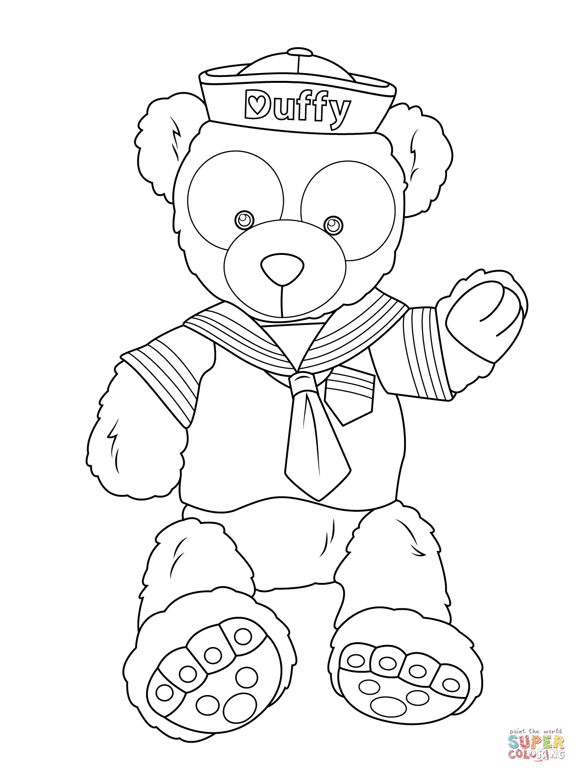 1175x1575 Duffy The Disney Bear Coloring Page Free Printable Coloring