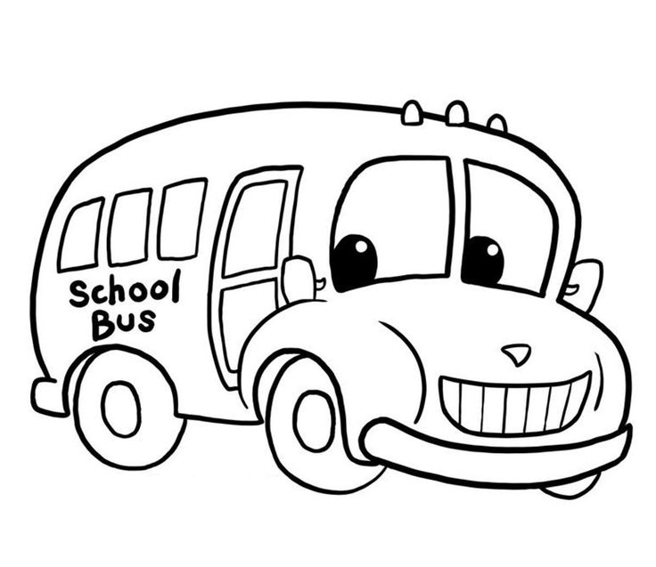 Bus Coloring Page