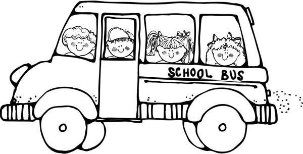 Doing A Field Trip On School Bus Coloring Page B W Free 600x305 Doing A Field Trip On School Bus Coloring Page B W Free