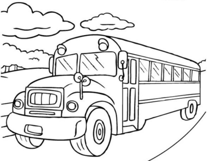 School Bus Coloring Pages 706x551 School Bus Coloring Pages