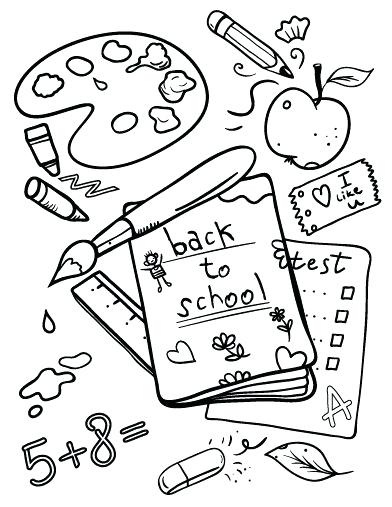 Coloring Pages School Glamorous First Day Of Page In Online 392x507 Coloring Pages School Glamorous First Day Of Page In Online