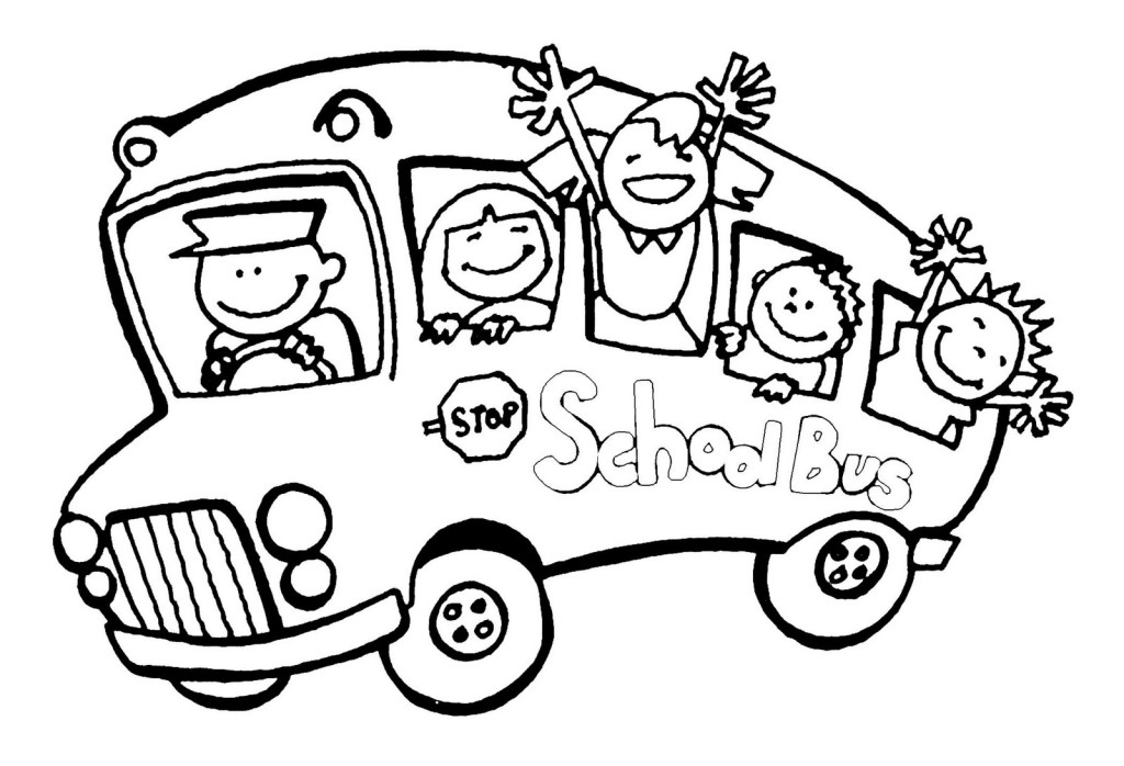 School Bus Printable Coloring Pages School Bus Driver Coloring 1024x698 School Bus Printable Coloring Pages School Bus Driver Coloring