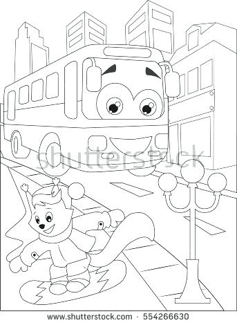 343x470 Coloring Page Bus Coloring Pages School Bus Coloring Page Bush