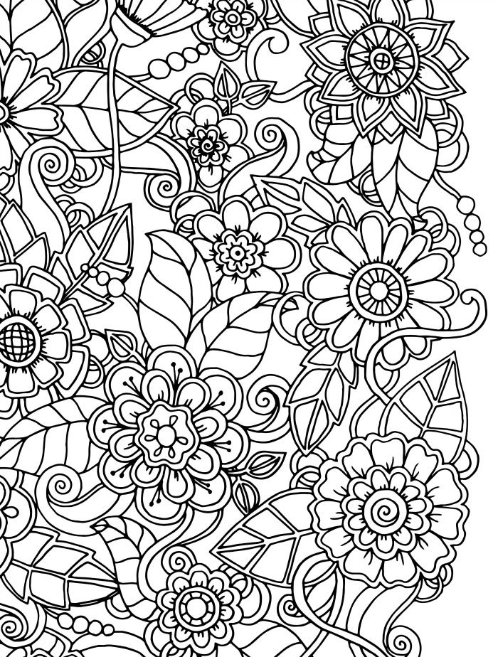 700x924 15 Crazy Busy Coloring Pages For Adults Adult Coloring, Wood