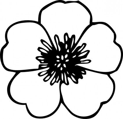 Buttercup Flower Clip Art Dark Ladies Illustrations 425x412 Buttercup Flower Clip Art Dark Ladies Illustrations