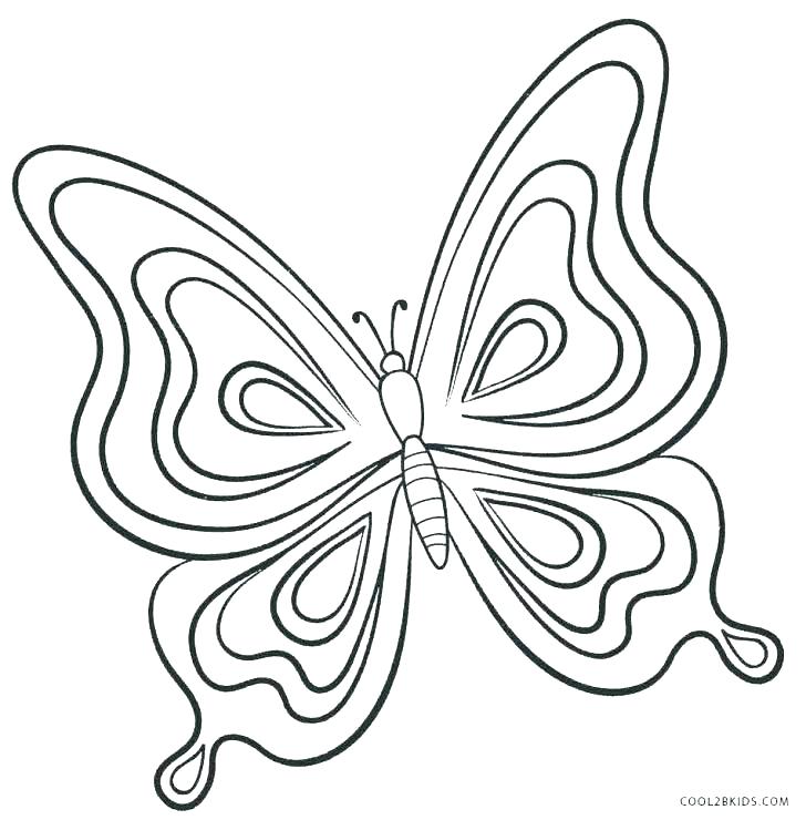 728x740 Printable Butterfly Pictures Free Butterfly Coloring Pages