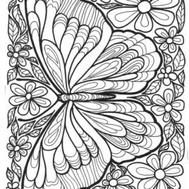 Butterfly Coloring Page For Adults Archives 268x268 Butterfly Coloring Page For Adults Archives