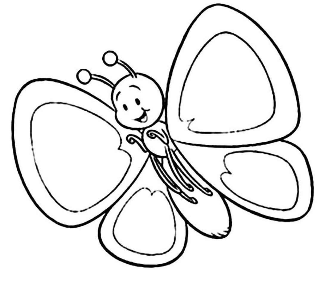 Butterfly Coloring Page 1100x955 Butterfly Coloring Page