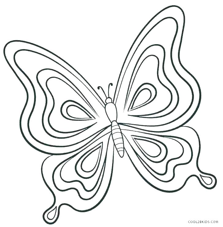 728x740 Free Butterfly Coloring Pages Printable Butterfly Pictures Free