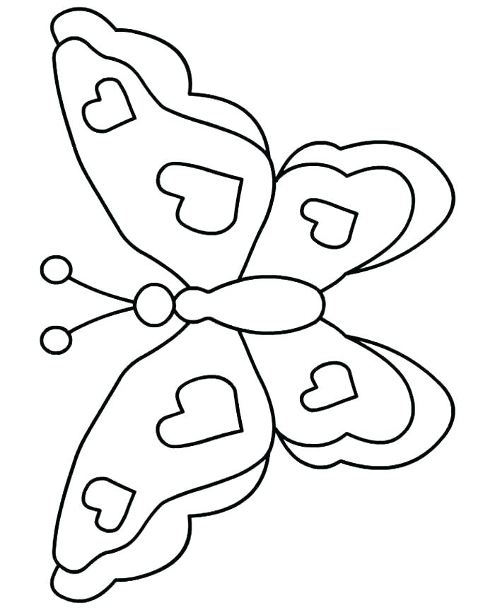 700x863 Butterfly Coloring Pages Inspirational Easy Coloring Pages