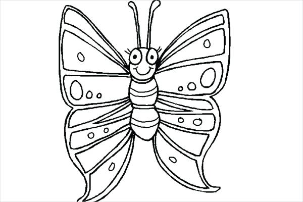 600x400 Childrens Coloring Pages Butterfly Coloring Pages Childrens