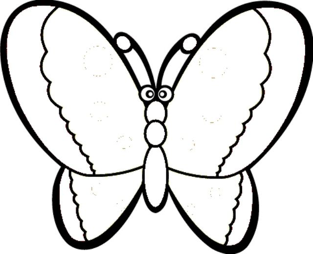 640x520 Butterfly Coloring Pages Kindergarten Coloring Pages