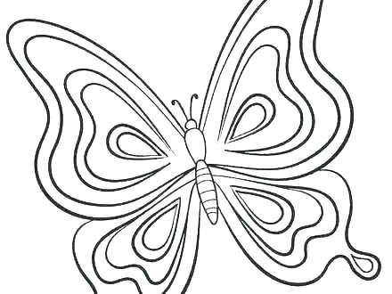440x330 Butterfly Coloring Pages