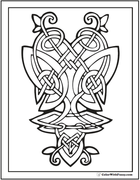 Butterfly Celtic Designs Coloring Page 590x762 Butterfly Celtic Designs Coloring Page