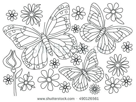Monarch Butterfly Coloring Page Idea Monarch Butterfly Coloring 450x338 Monarch Butterfly Coloring Page Idea Monarch Butterfly Coloring