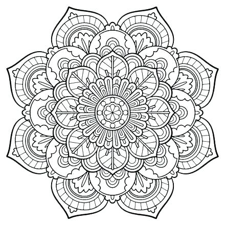 Mandala Color Pages 440x440 Mandala Color Pages