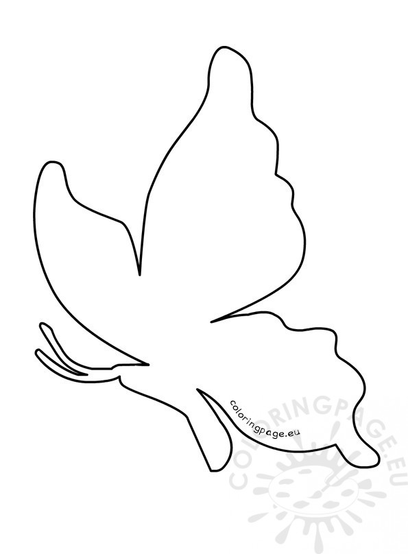 Butterfly Outline Coloring Pages Printable Coloring Page 595x808 Butterfly Outline Coloring Pages Printable Coloring Page