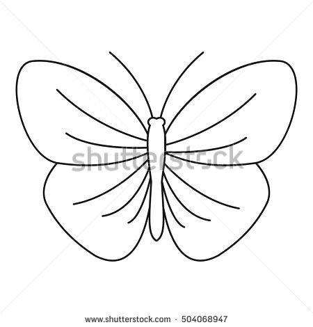 Butterfly Outline Pictures Coloring Page 450x470 Butterfly Outline Pictures Coloring Page